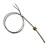Termopar Tipo J Ponta De 8mm Baioneta Cabo 2 Metros Mola