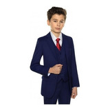 Terno Infantil Masculino Slim Italiano Pespontado