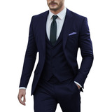 Terno Italiano Slim Kit De Luxo - Calça + Blazer + Colete 