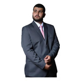 Terno Masculino Slim Plus Size Em Microfibra Premium