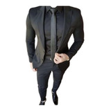 Terno Preto Oxford Masculino Blazer+calça Mega Oferta