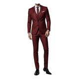 Terno Slim Completo Masculino Blazer-calça-colete 