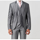 Terno Slim Fit Masculino Poliviscose Brilhante Mega Oferta !