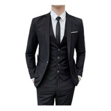 Terno Slim Kit Completo De Luxo - Calça + Blazer + Colete 