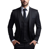 Terno Slim Masculino Executivo - Kit 3 Em 1 *super Oferta*