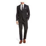 Terno Slim Preto Microfibra + Camisa Br. + Gravata= Conforty
