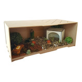 Terrário P/ Tartarugas Jabutis E Repteis Grande Em Mdf Lindo