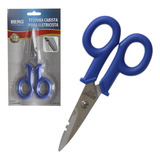 Tesoura Cabista Eletricista Aço Inox Tamanho 5.1/2 Ou 140mm