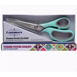 Tesoura Escalope Profissional Artesanato Tecido Papel Eva