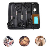 Tesouras Kit 5 Pet Shop Profissionais Banho Tosa 7 Polegadas