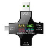 Testador Usb. Lcd Com Voltímetro Colorido, Mini Multímetro