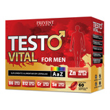 Testo Vital For Men Zinco 60 Caps Aumente Sua Performance