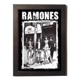 The Ramones Pôster Quadro Retro Moldura