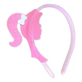 Tiara Arco Barbie Rosa Cabelo 10 Unid. Atacado Lembrancinhas