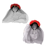 Tiara Arquinho De Cabelo Halloween Festa Fantasia Carnaval Cor Tiara Caveira