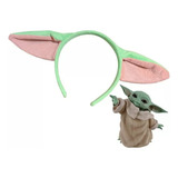 Tiara Baby Yoda Cosplay Star Wars Fantasia Pelúcia Unidade