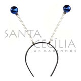 Tiara Com Bolinhas Metalizadas Sortida - 10 Unid. 