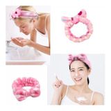 Tiara Laço Faixa Cabelo De Pelúcia Maquiagem E Skincare Cor Variadas