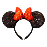 Tiara Minnie / Tiara Infantil Laço Vermelho Lantejoulas Luxo