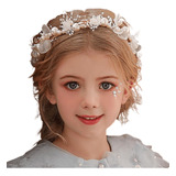 Tiara Pedraria Noiva Coroa Flores Casamento Daminha Luxo