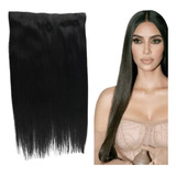 Tic Tac Aplique Penteado Pode Usar Prancha Cabelo Preto Liso
