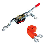 Tifor Guincho Manual De 2t Com Cinta Para Reboque De 3,5m
