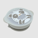 Tigela Com Sucção Tampa Em Silicone Panda Marcus & Marcus