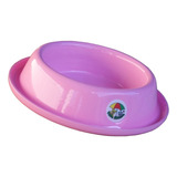 Tigela Pet Ração Água Alumínio Vida Mansa 200ml Antiformigas Cor Rosa