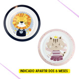 Tigela Prato Bowl Divertido P Bebe E Crianca Plástico Clingo Cor Roxo