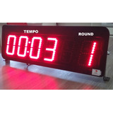 Timer Led 6 Dígitos Cronômetro De Parede E Controle Hh:mm:ss