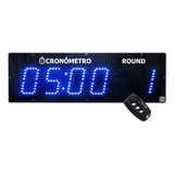 Timer Led Digital De Parede Hiit Emom Tabata Até 99 Rounds