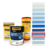 Tinta Acabamento Pu Azul Fn017 Fosco 900ml Kit Farben