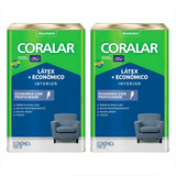 Tinta Acrilica 18l Parede Coralar Baixo Odor Antimofo Kit 2
