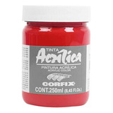 Tinta Acrílica 250ml 129 Vermelho Cadmio