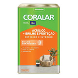 Tinta Acrílica Coral Coralar + Resistente Semi Brilho 18l 