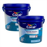 Tinta Acrílica Coral Rende Muito Standard Fosco 15l Kit C/2