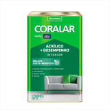 Tinta Acrílica Coralar Antimofo 18l Interno Acabamento Fosco Cor Branco/gelo