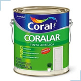 Tinta Acrílica Coralar Branco Uso Interno 3,6 Litros - Coral