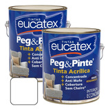 Tinta Acrílica Econômica Parede Peg E Pinte 3,6l Cores Kit 2