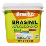 Tinta Acrílica Fosca Branco Gelo Brasilux Brasinil 3,6l