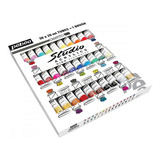 Tinta Acrilica Pebeo Acrylic Colours 20 Cores 30ml + Pincel