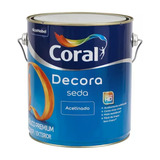 Tinta Acrílica Premium Coral Decora Seda Ac 3,6l Branco