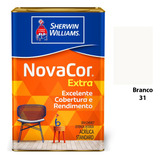Tinta Acrílica Standard Sherwin-williams Novacor Semi Brilho Cor Branco Semi Brilho