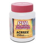 Tinta Acrilica/pva Fosca 250ml Preta 520 Acrilex