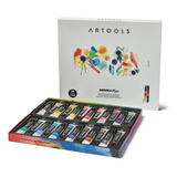Tinta Aquarela Estojo Premium Multicor Bisnagas 6ml 24 Cores