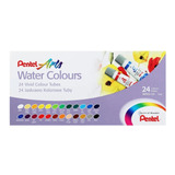 Tinta Aquarela Pentel Arts Water Colours C/24 Cores Wfrs-24