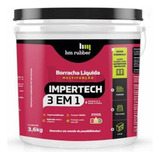 Tinta Borracha Líquida Impertech Parede 3,6kg Hm Rubber Acabamento Acetinado Cor Branco