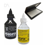 Tinta Carimbo 120ml Magifix +datador + Reativado E Almofada