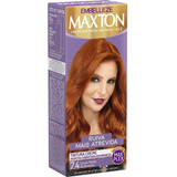 Tinta De Cabelo Maxton Ruiva+atrev Louro Médio Acobreado 7.4