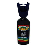 Tinta Dimensional Brilhante Relevo 3d 35ml Preto Acrilex